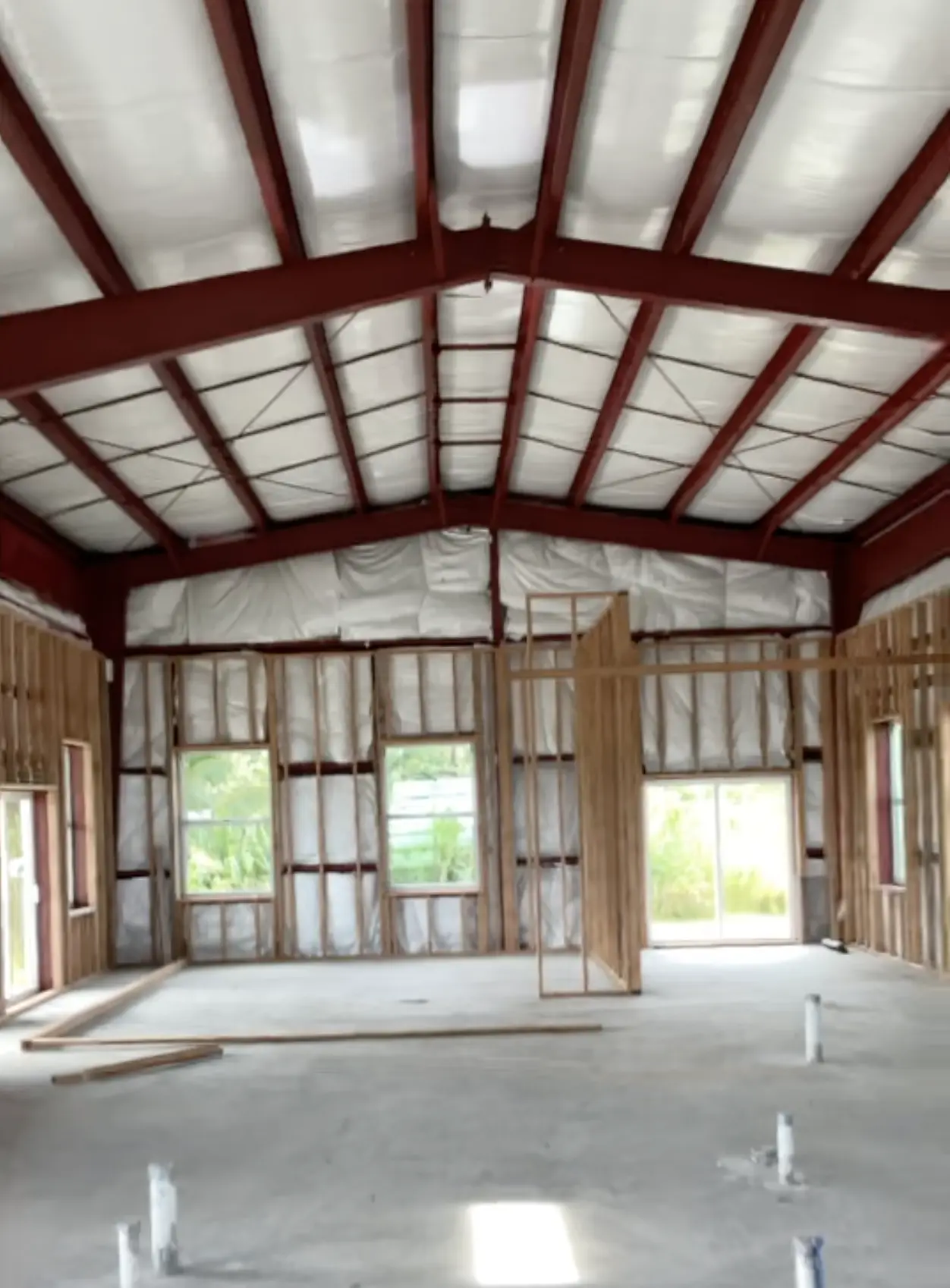 80'x100' barndominium in Kapoho, HI